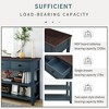 Farmhouse Console Table with 3 Drawers,2 Open Shelves,3 Tier Solid Wood Console Table for Entryway Hallway,Living Room - 4 of 4