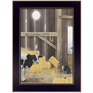 Gulches Modern Rustic Wall Art, "Uncle Sammy's Barn" by Billy Jacobs, Ready to Hang Framed Print, Black Frame - 1 of 4