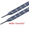 INSPIRE CHIC Cotton Flat Athletic Linen Contrasting Checkered Shoelaces 1 Pair - 3 of 4