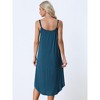 Allegra K Women's V Neck Solid Soft Spaghetti Strap Cami Lounge Nightdress - 4 of 4