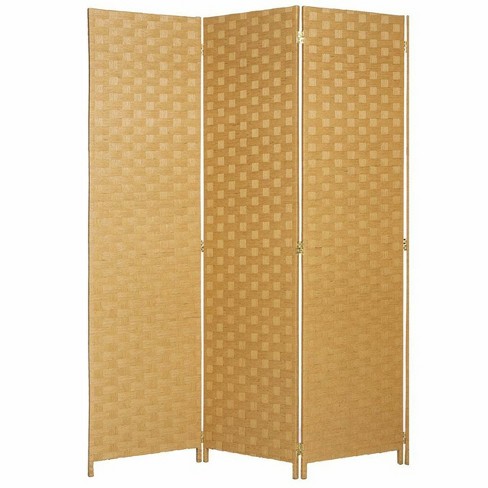 Legacy Decor Bamboo Woven Panel Room Divider Privacy Partition Screen ...