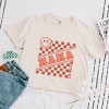 Simply Sage Market S.W.Smiley Mama Checkerboard Smiley Face Boxy Crop Top - 2 of 4