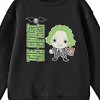 Beetlejuice Chibi Betelgeuse The Ghost With The Most Boy's Black Sweatshirt - 2 of 3