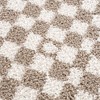 Hauteloom Kieu Black & White Checkered Shag Rug - 3 of 4