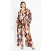 Women's Plus Size Sheer Lover Print Shirt - white | CITY CHIC - 4 of 4