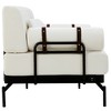 NicBex 59" Loveseat with USB Ports,Modern Chenille Couch,2-Seater Sofa with Unique Cylindrical Armrests,Sofas for Living Room,Bedroom - 4 of 4