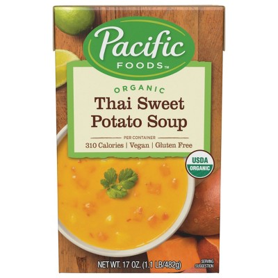 Pacific Foods Organic Gluten Free Vegan Thai Sweet Potato Soup - 17oz
