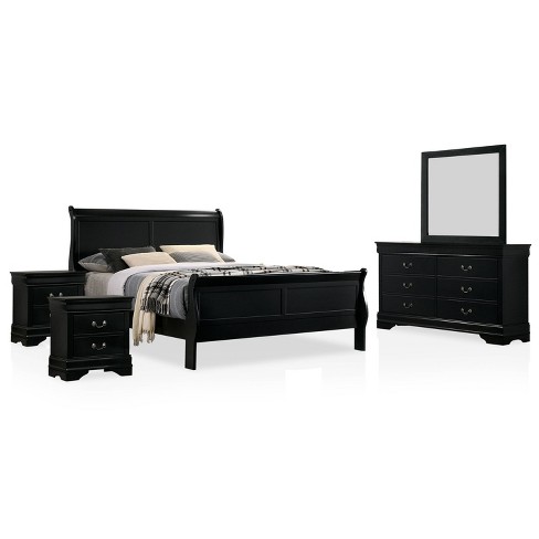 5pc Sliver Sleigh Bedroom Set - HOMES: Inside + Out - image 1 of 4