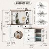 Fredees Makeup Vanity Desk With Storage Cabinet and Power Outlet - 2 of 4