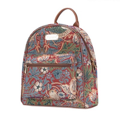 Signare USA William Morris Strawberry Thief Red Daypack Backpack — фото 2