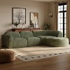 Christopher Knight Home Jace 111" Modern 4-Seater Upholstered Curved Sectional Sofa - 2 of 4
