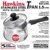 Hawkins 1.5L Stainless Steel Sauce Pan with Glass Lid: Induction & Gas Compatible, Hand Wash, 1 Year Warranty - 2 of 4