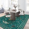 Coolmee Area Rugs, Soft Washable Rugs Living Room Rugs for Bedroom Dining Room, Ultra-Thin Modern Rug Stain Resistant Carpet Black - 4 of 4