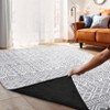 Faux Wool Boho Vintage Floral Printed Area Rug Ultra Thin Low Pile Machine Washable Stain Resistant Non Shedding Pet Friendly Floor Rug with Non Slip - 4 of 4