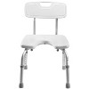 DMI Slip Resistant Adjustable Bath Seat - HealthSmart: Bath Chair for Seniors, Medical Shower Bench, 250lb Capacity - 2 of 4