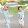 Bellabu Bear Kids Vintage Airplanes Bamboo Kids Pajama Short Set - 3 of 4