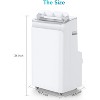 Efficient Cooling Portable Conditioner - 12,000BTUs, Dehumidifier & Sleep, Remote Control, Reusable Ideal for Rooms up to 550 Sq. Ft - 3 of 4
