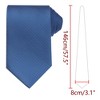 INSPIRE CHIC Men's Solid Color Classic Textured Neck Ties for Formal - 2 of 4