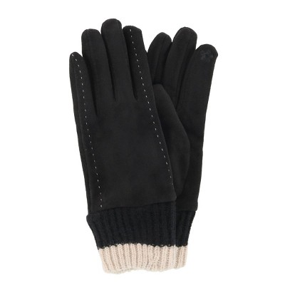 CTM Women's Knit Cuff Touchscreen Compatible Winter Gloves