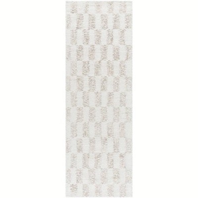 Mark & Day Beatris 2'6"x8' Runner Tufted Indoor Area Rugs Tan/Cream