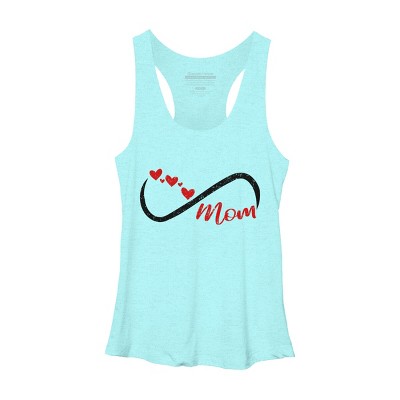 Women's Design By Humans Forever Mom Hearts By Semir Racerback Tank Top