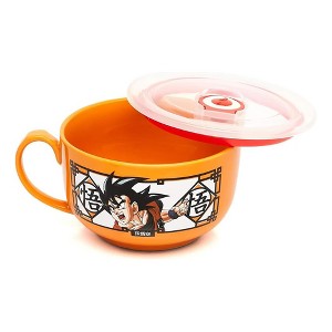Just Funky Dragon Ball Z Goku and Vegeta 24oz Soup Mug with Vented Lid - 1 of 4