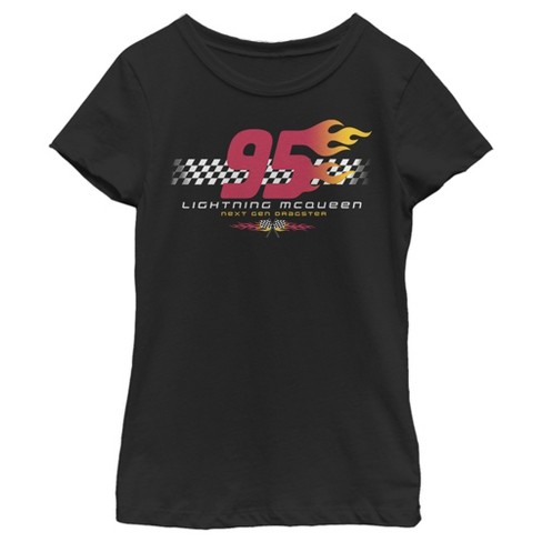 Girl's Cars 95 Next Gen Dragster Yellow T-shirt - Black - Medium : Target