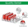 White Automatic Pusher Glide Drink Organizer for Fridge, Soda Dispenser Holds 25 Cans for 12oz 16oz 20oz - 3 of 4