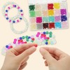 Unique Bargains Round Glass Beads for Bracelets 8mm Assorted Colors for Making Bracelet Making and DIY Crafts 480 Pcs - 4 of 4
