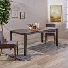 NicBex 76" Farmhouse  Rectangle Dining Table,Kitchen Table with Wood Tabletop and MDF Legs for 4 Seaters,Brown - 4 of 4