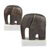 Uttermost Timeless Tusk Bronze Sculptures Set of 2 - 4 of 4
