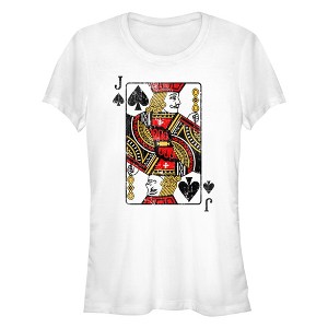 Junior's Lost Gods Queen of Diamonds Distressed T-Shirt - 1 of 4