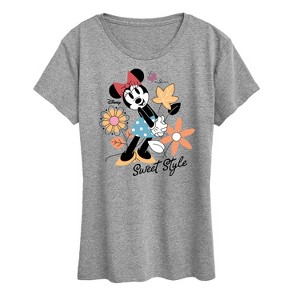 Women's - Disney - Minnie Mouse Sweet Style Short Sleeve Graphic T-Shirt - 1 of 4