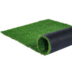 VEVOR Artifical Grass, 6 x 10 ft Rug Green Turf, 1.38"Fake Door Mat Outdoor Patio Lawn Decoration, Easy to Clean with Drainage Holes - 1 of 4
