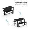 KTMBDW Dining Table Set for 4, Kitchen Table with Chairs, Rectangle Table with Metal Frame & MDF Board, for Living Room, Small Apartment Saving Space - 3 of 4