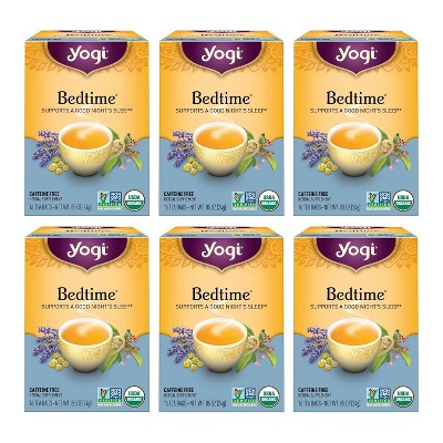 Yogi Tea - BedtimeSupports a Good Night Sleep - 16 Tea Bags per Pack 6 Packs
