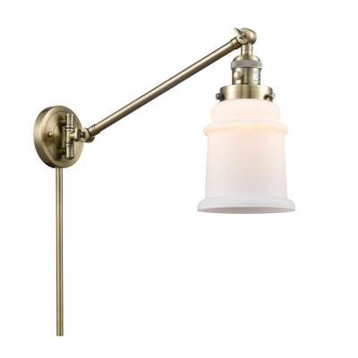 Canton - 1 Light Swing Arm Wall Sconce In Industrial Style-25 Inches Tall and 8 Inches Wide