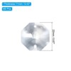 Unique Bargains Crystal Pendants Octagon Beads for DIY Lamp Arts Crafts Decoration 60 Pcs - 2 of 4