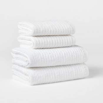 Quick Dry Ribbed Bath Towel Set - Threshold™