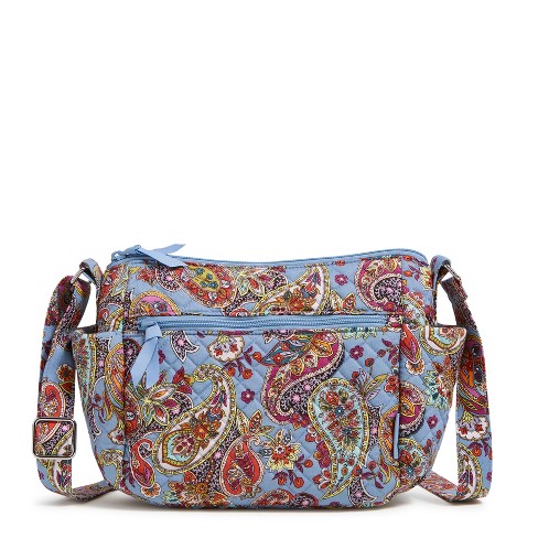 Vera Bradley Women's Cotton On the Go Crossbody Bag Provence Paisley