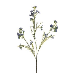 Allstate Floral 27" Blue Waxflower Artificial Decorative Spray - 1 of 4