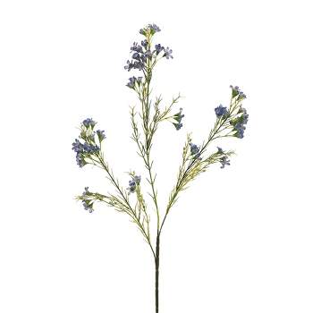 Allstate Floral 27" Blue Waxflower Artificial Decorative Spray