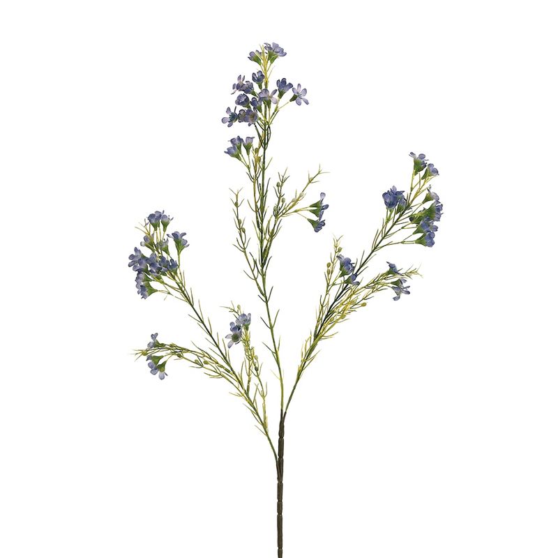 Allstate Floral 27" Blue Waxflower Artificial Decorative Spray, 1 of 5