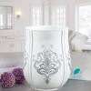 Creative Scents Vintage White Wastebasket, Ceramic - 2 of 4