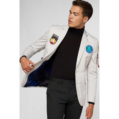 OppoSuits Deluxe Men's Blazer - NASA USA Astronaut Style Jacket - Off - White - Size 42 — фото 4