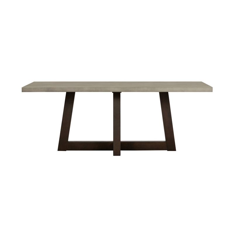 Rectangle Elodie Concrete/Oak Dining Table Dark Gray - Armen Living, 3 of 8