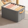Attop Thick Fabric Storage Basket For Clothes Storage Box For Clothes Dormitory And Household Miscellaneous Storage Box Storage - 4 of 4