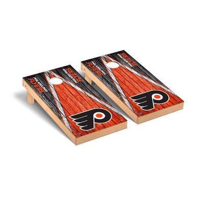 NHL Philadelphia Flyers Premium Cornhole Board Weathered Triangle Version