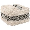 Zuo Pisco Ottoman Beige & Black - 3 of 4