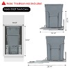 GustoWave Adjustable Slide Out Shelf for Waste Can Under Kitchen Sink, Trash Can Not Included - 2 of 4